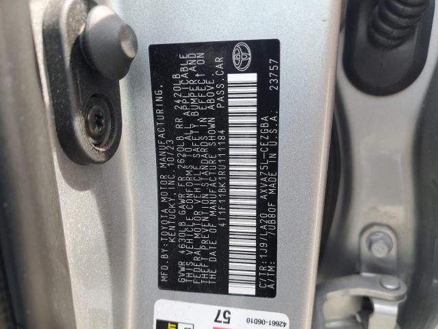 2024 TOYOTA CAMRY XLE #3294289902