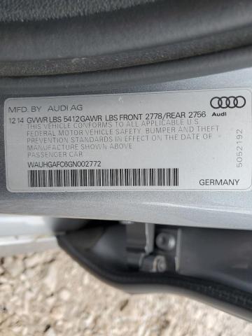 2016 AUDI A6 PRESTIG WAUHGAFC6GN002772