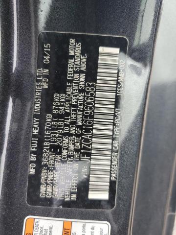2015 SUBARU BRZ 2.0 LI JF1ZCAC16F9606583