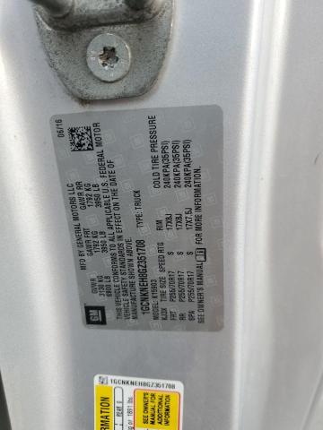 2016 CHEVROLET SILVERADO K1500 1GCNKNEH8GZ351708