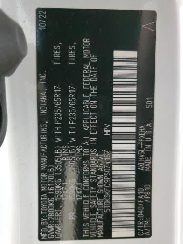 2023 TOYOTA SIENNA LE 5TDKSKFC9PS074167