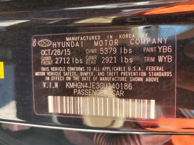 2016 HYUNDAI GENESIS 3. KMHGN4JE3GU140186