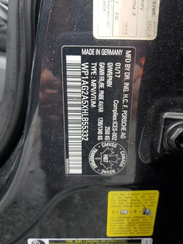 2017 PORSCHE MACAN GTS WP1AG2A5XHLB55332