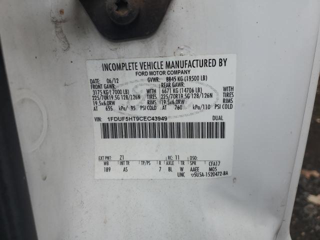 2012 FORD F550 SUPER #3254436229