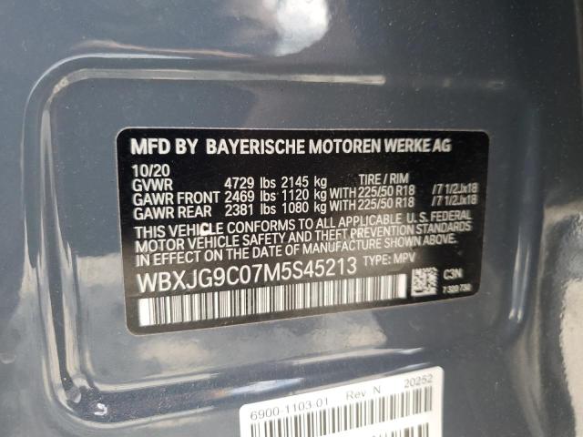 2021 BMW X1 XDRIVE28I WBXJG9C07M5S45213