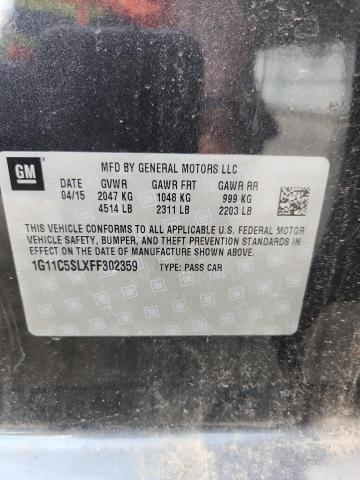 2015 CHEVROLET MALIBU 1LT 1G11C5SLXFF302359