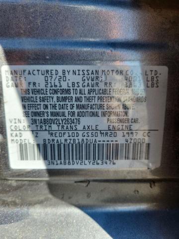 2020 NISSAN SENTRA SR 3N1AB8DV2LY263476