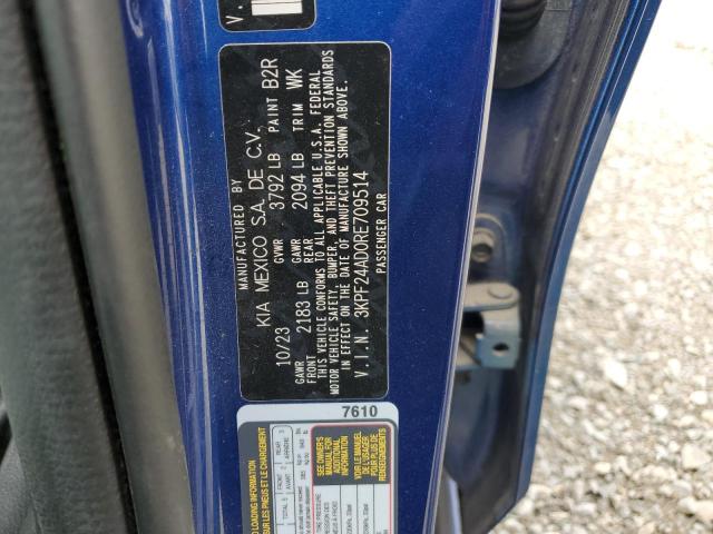2024 KIA FORTE LX 3KPF24AD0RE709514
