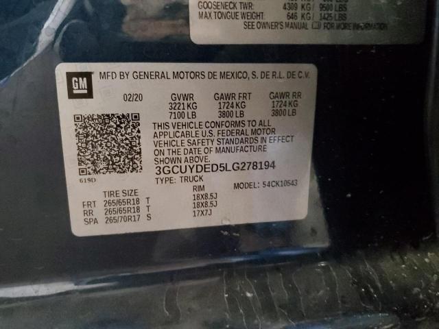 2020 CHEVROLET SILVERADO #3292362275