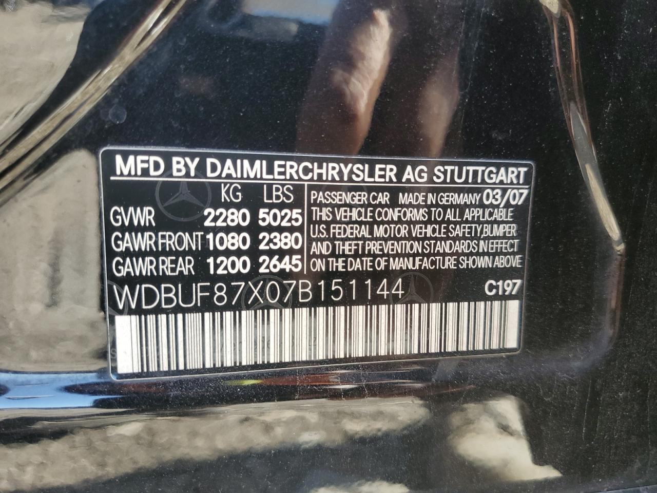 Lot #3259507101 2007 MERCEDES-BENZ E 350 4MAT