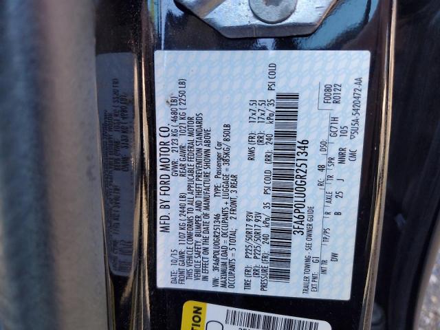 2016 FORD FUSION SE - 3FA6P0LU0GR251346