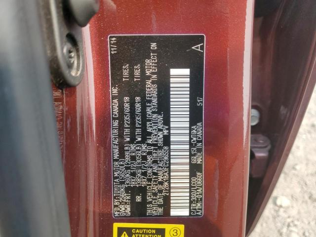 2015 LEXUS RX 350 BAS 2T2BK1BA3FC296558