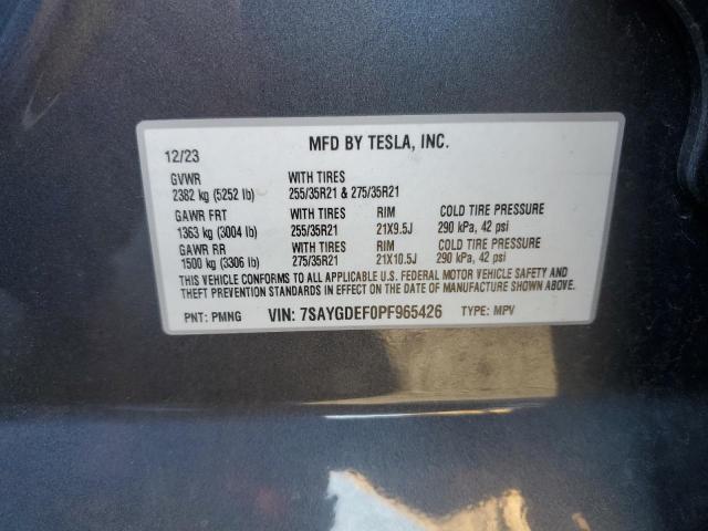 2023 TESLA MODEL Y - 7SAYGDEF0PF965426