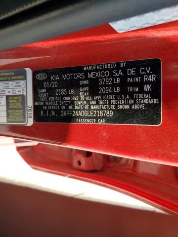 2020 KIA FORTE FE 3KPF24AD6LE218789