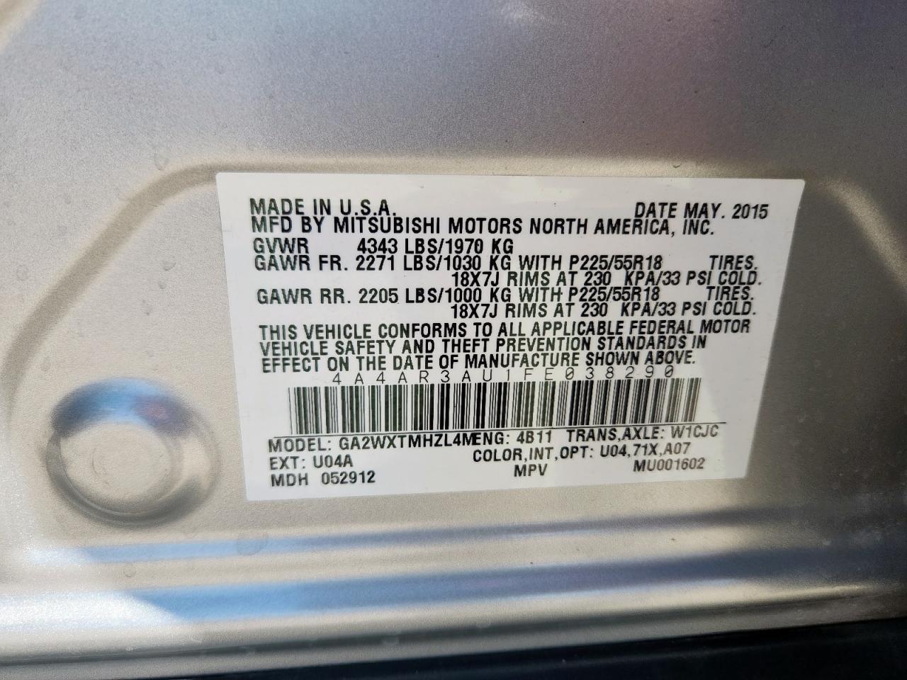 MITSUBISHI OUTLANDER ES