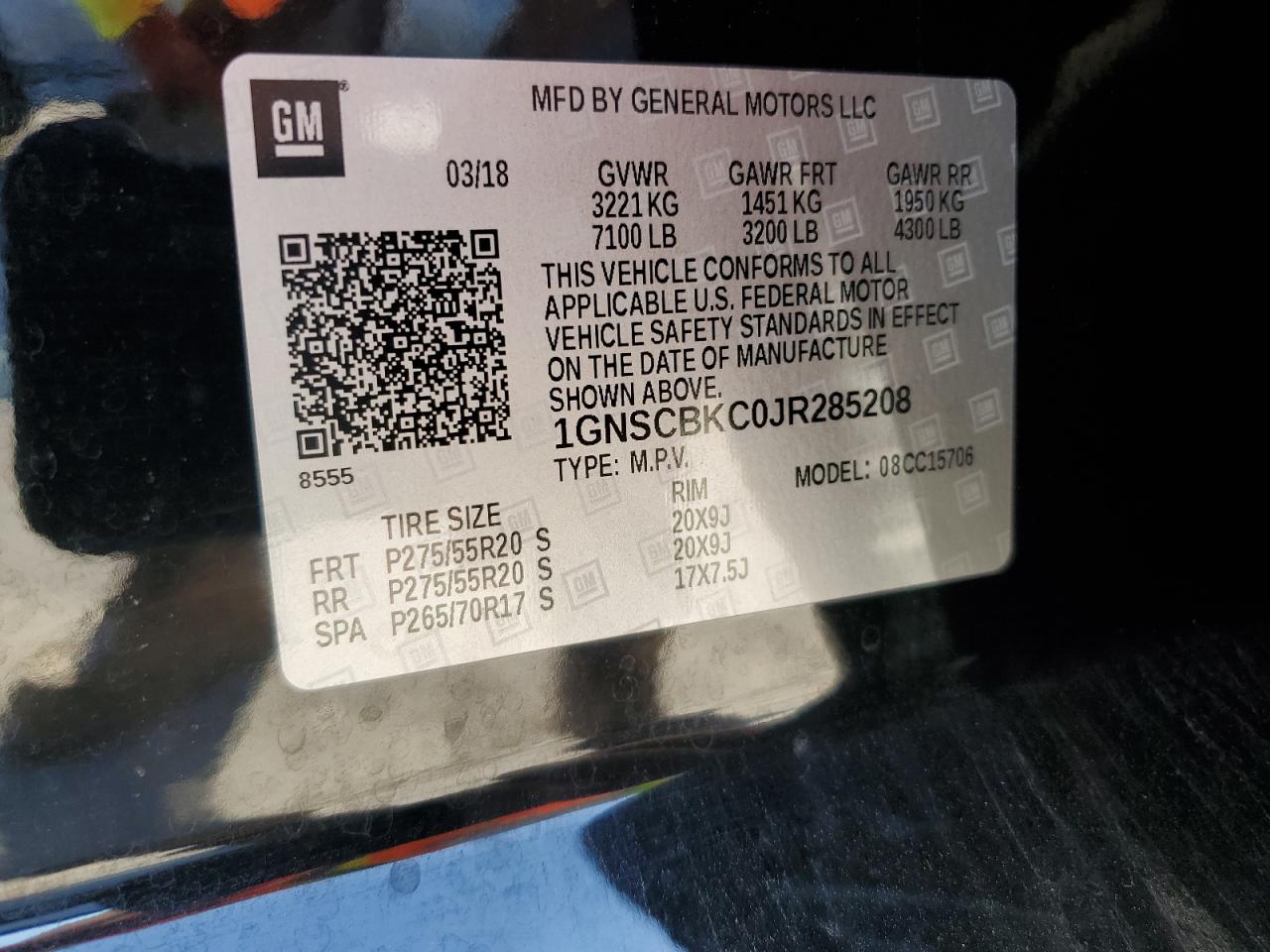 CHEVROLET TAHOE C1500 LT