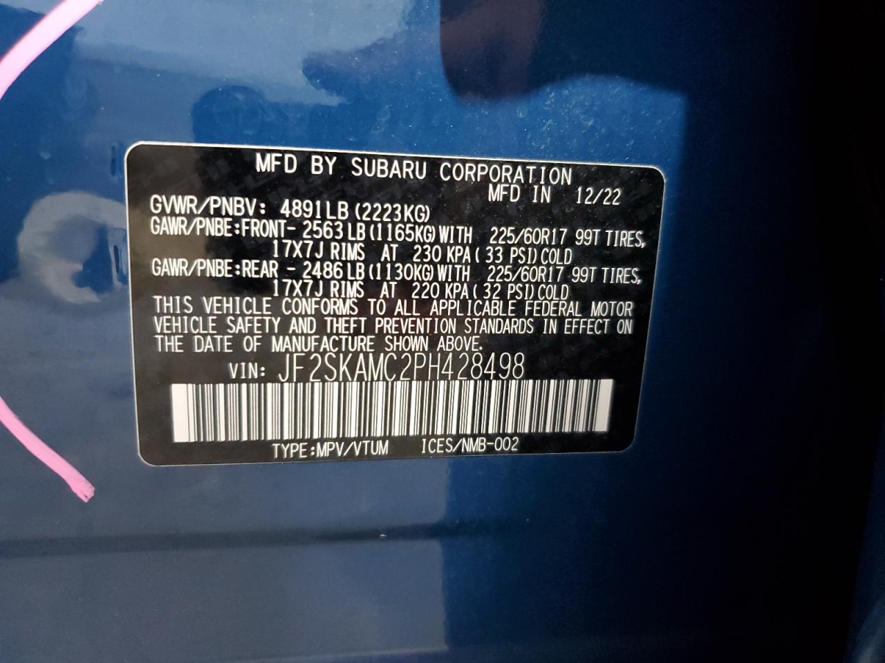 SUBARU FORESTER WILDERNESS