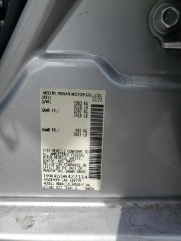 2021 NISSAN ALTIMA SL 1N4BL4EV5MN422114