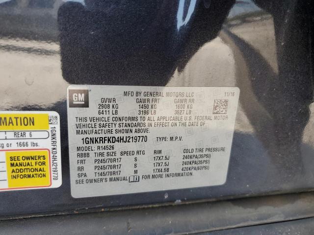 2017 CHEVROLET TRAVERSE L #3248554546