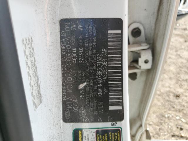 2015 KIA CADENZA PR KNALN4D78F5171522