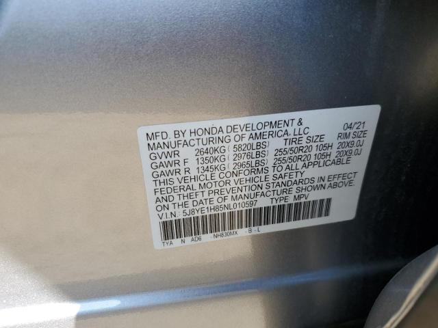 2022 ACURA MDX ADVANC 5J8YE1H85NL010597