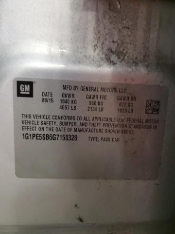 2016 CHEVROLET CRUZE LIMITED LT 1G1PE5SB6G7150328