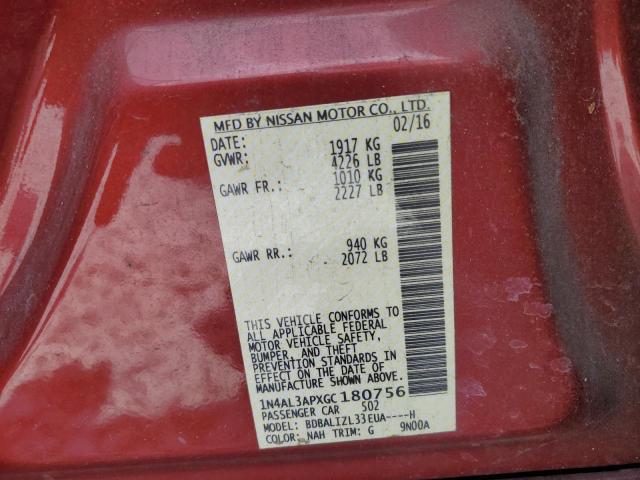 2016 NISSAN ALTIMA 1N4AL3APXGC180756