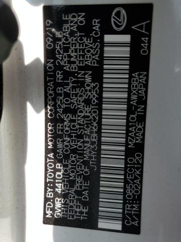 2019 LEXUS UX 200 JTHY3JBH6K2019953