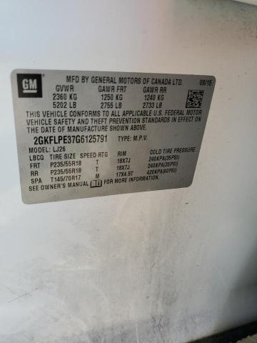 2016 GMC TERRAIN SL 2GKFLPE37G6125791
