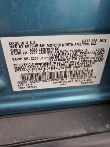 2013 MITSUBISHI OUTLANDER - 4A4AR4AU7DE006169