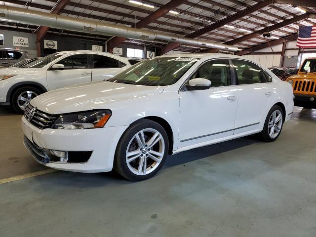 VOLKSWAGEN PASSAT SEL 2014 white sedan 4d gas 1VWCT7A3XEC026789 photo #1