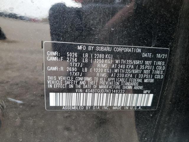 2022 SUBARU OUTBACK WI #3294779751