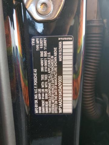 2019 PORSCHE CAYENNE WP1AA2AY6KDA09300