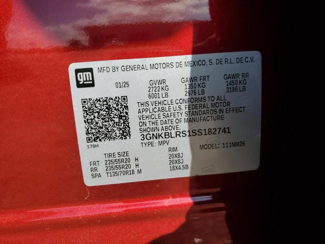2025 CHEVROLET BLAZER PRE - 3GNKBLRS1SS182741