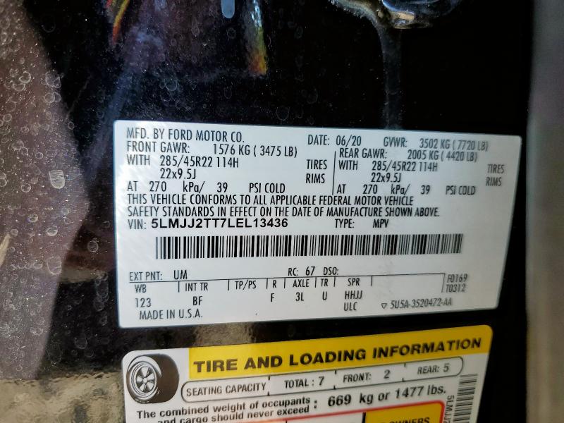 2020 LINCOLN NAVIGATOR - 5LMJJ2TT7LEL13436