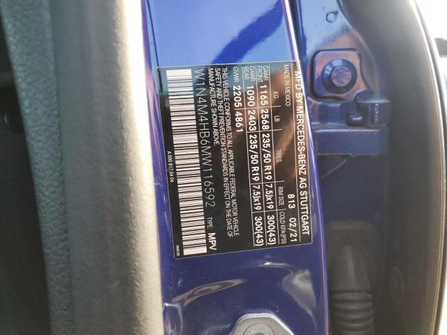 2021 MERCEDES-BENZ GLB 250 4MATIC W1N4M4HB6MW116592