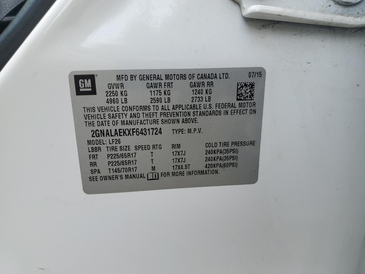 CHEVROLET EQUINOX LS