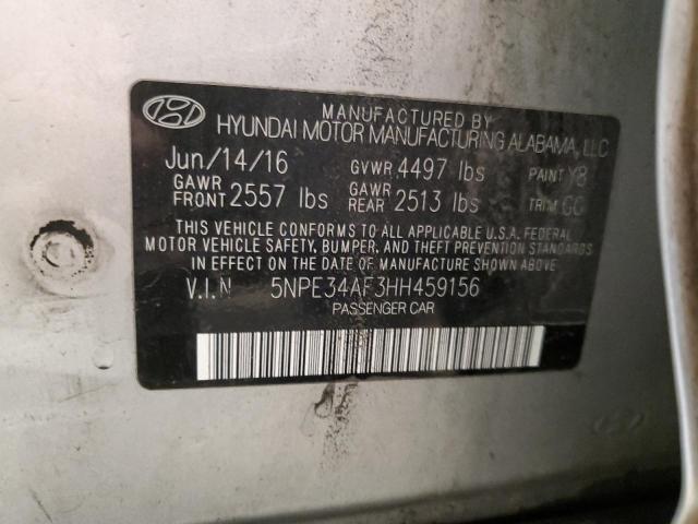 2017 HYUNDAI SONATA SPORT 5NPE34AF3HH459156