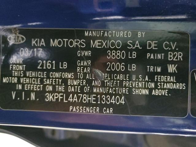2017 KIA FORTE LX - 3KPFL4A78HE133404