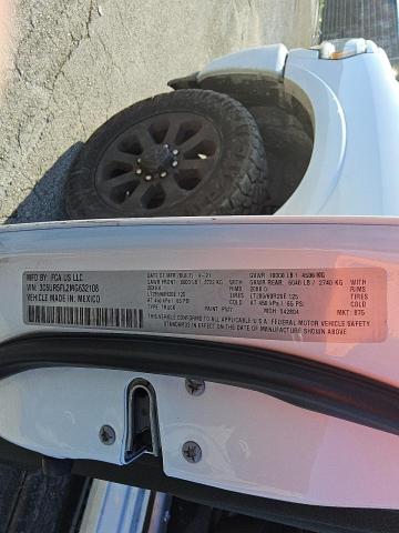 2021 RAM 2500 LARAM 3C6UR5FL2MG632108