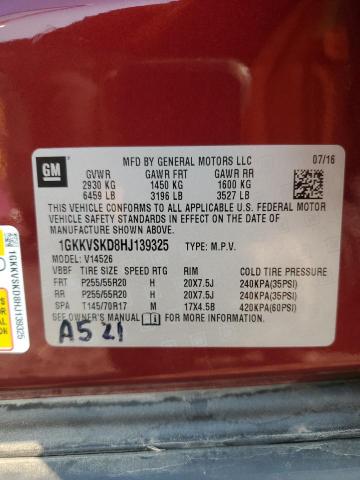 2017 GMC ACADIA LIM 1GKKVSKD8HJ139325