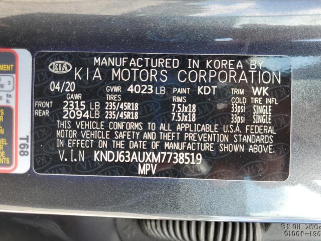 2021 KIA SOUL GT LI KNDJ63AUXM7738519