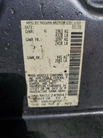 2020 NISSAN ALTIMA S - 1N4BL4BV7LC249047