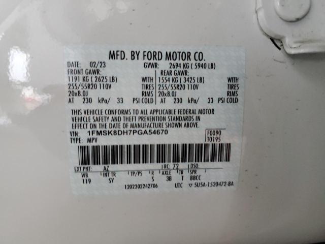 2023 FORD EXPLORER X 1FMSK8DH7PGA54670