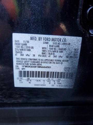 2021 FORD EXPLORER P 1FM5K8AW1MNA04581