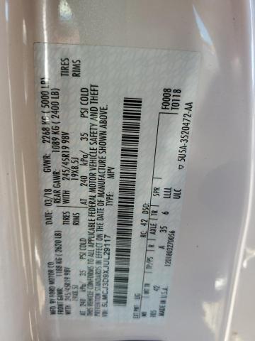 2018 LINCOLN MKC RESERV 5LMCJ3D9XJUL29117