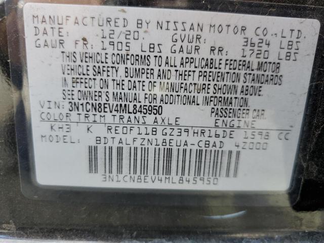 2021 NISSAN VERSA SV #3308259154