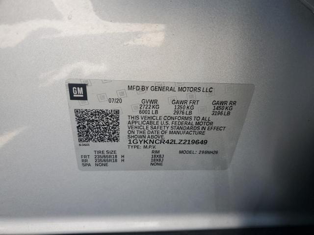 2020 CADILLAC XT5 PREMIUM LUXURY 1GYKNCR42LZ219649