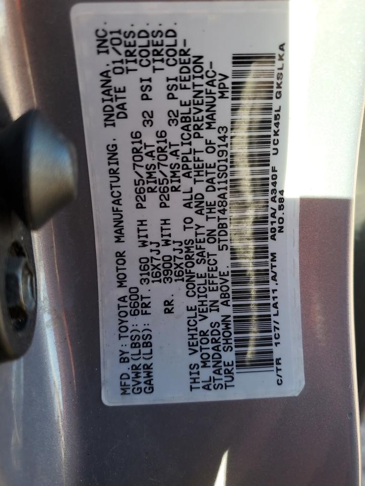 Lot #3284881027 2001 TOYOTA SEQUOIA LI