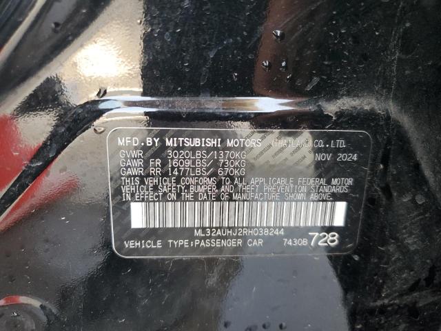 2024 MITSUBISHI MIRAGE ES ML32AUHJ2RH038244